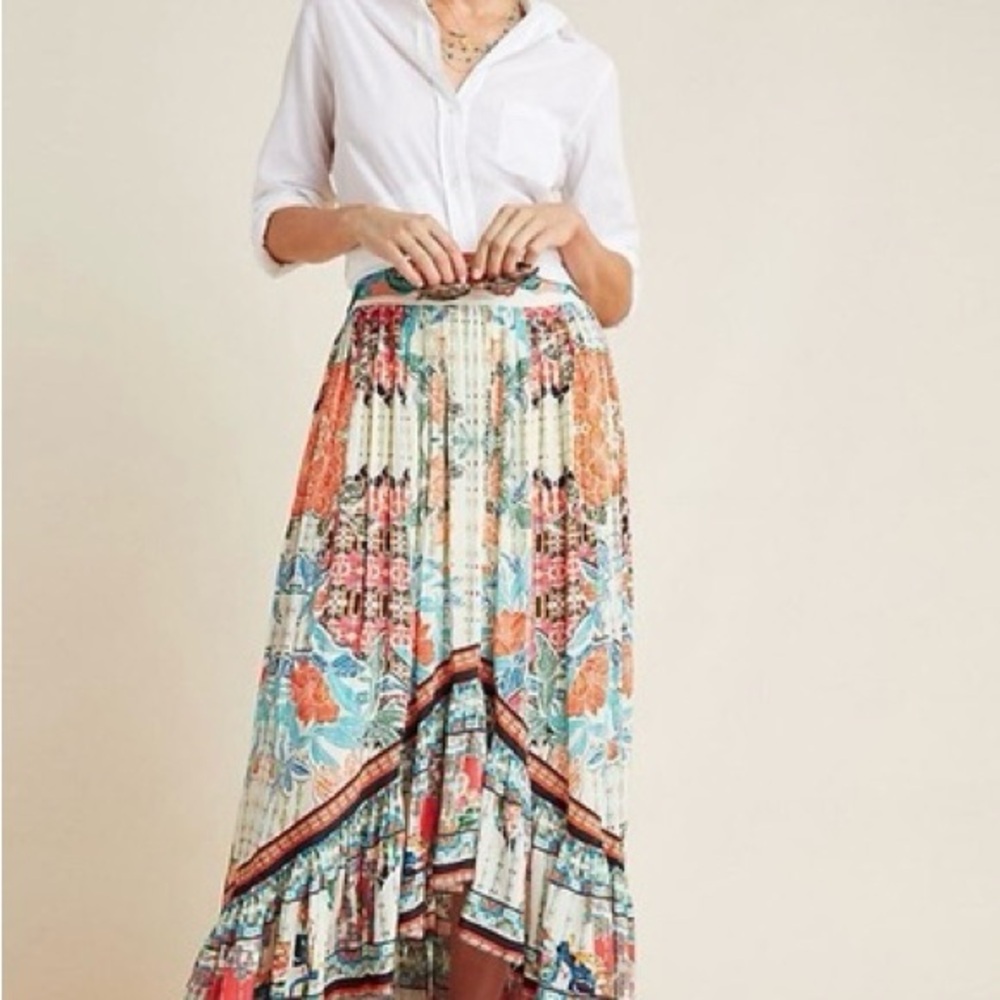 Floral Multicolor Maxi Skirt